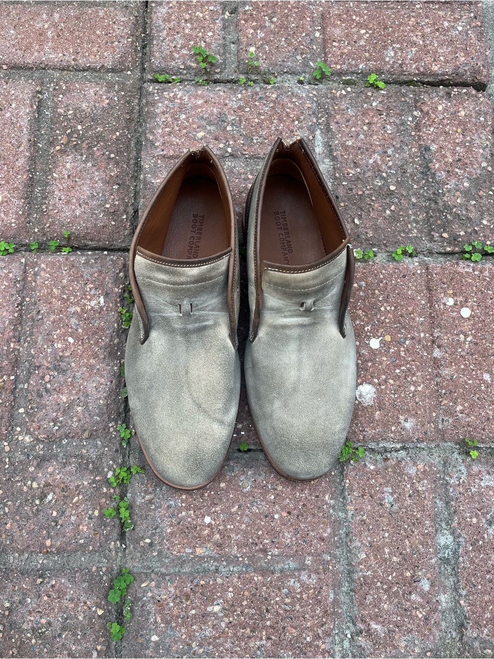 Timberland Men's Taupe Suede Slip-On Loafers